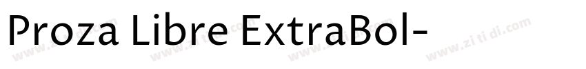 Proza Libre ExtraBol字体转换